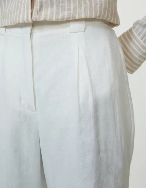 CALÇA AFAIATADA RETA - OFF WHITE - Image 2