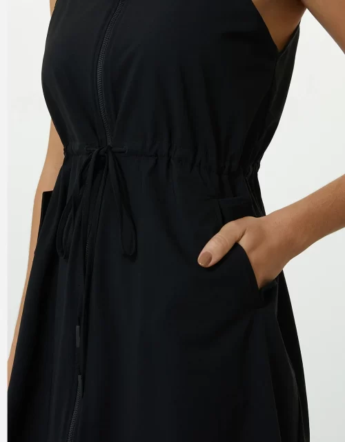 Vestido Zíper Frontal Preto - Image 3