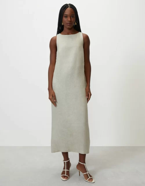 Vestido Midi Reto Natural