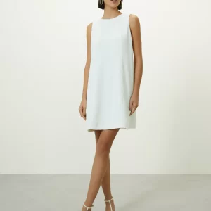 Vestido Curto Reto Reco Off White