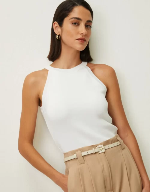 Blusa tricot cava americana off white - Image 3