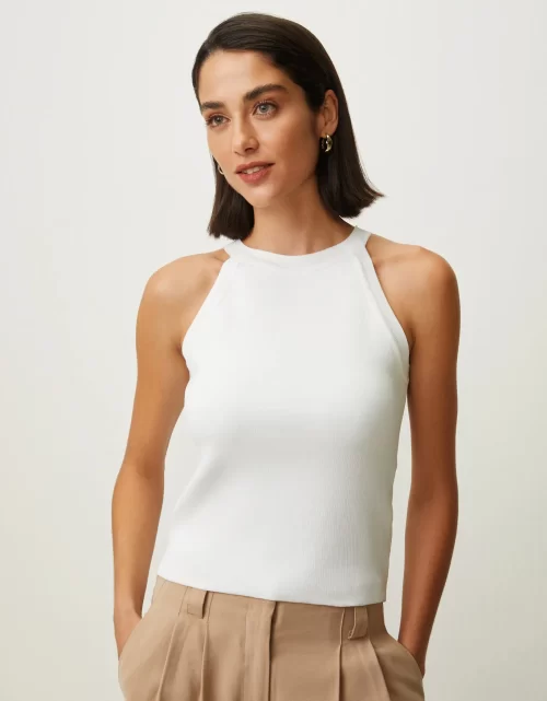 Blusa tricot cava americana off white - Image 4