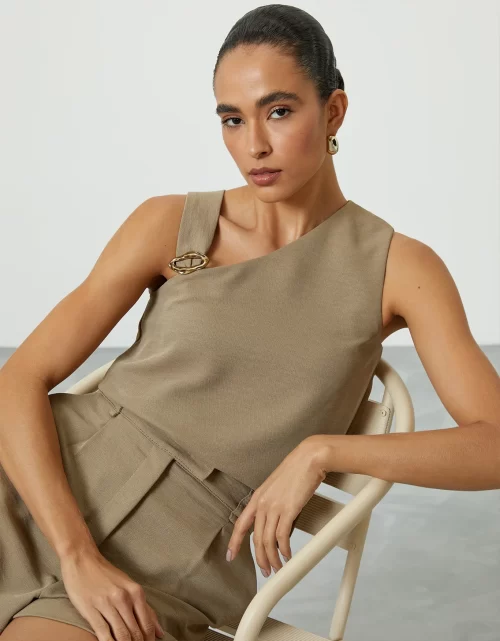 Blusa alça assimétrica