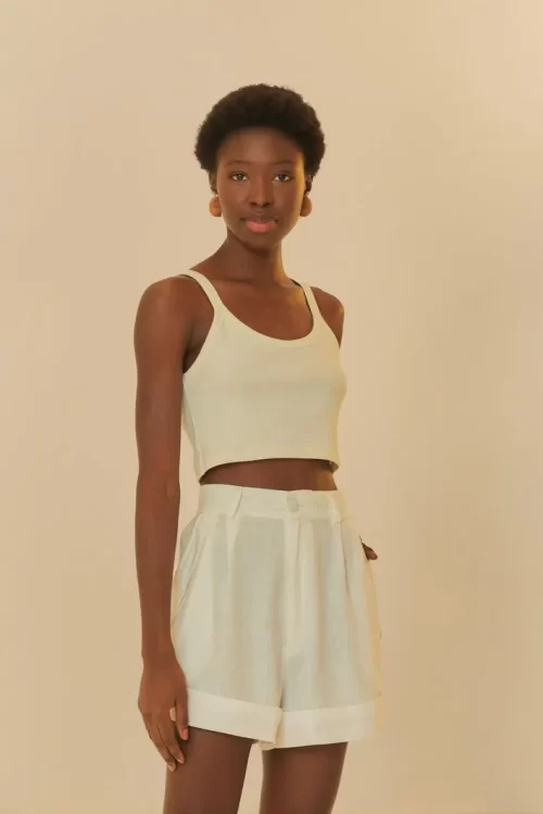 Short Bolso Estruturado - OFF WHITE