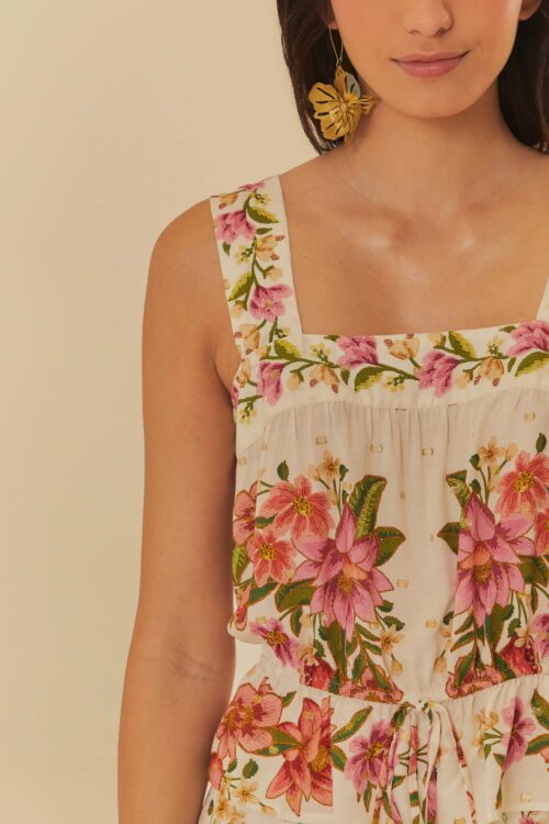 BLUSA CROPPED FLORAL DE VERAO - Image 2