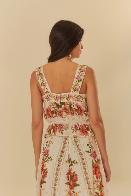 BLUSA CROPPED FLORAL DE VERAO - Image 3