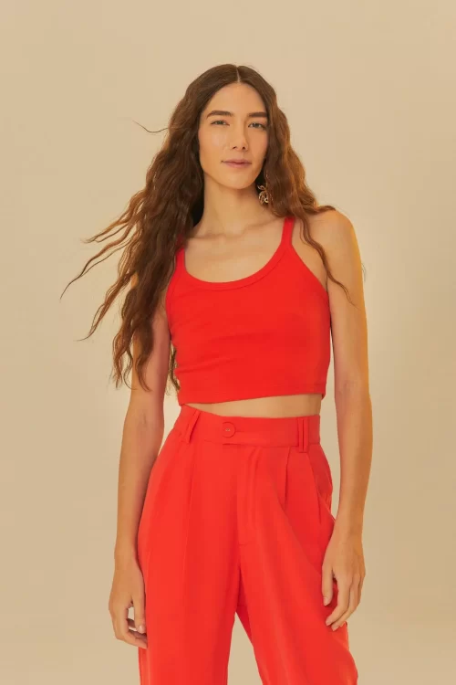 REGATA CROPPED RITA - VERMELHO