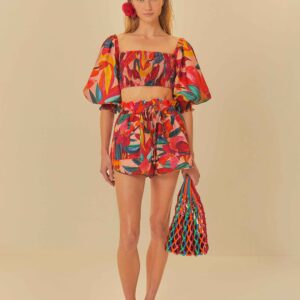 BLUSA LASTEX FLORAL ERIKA