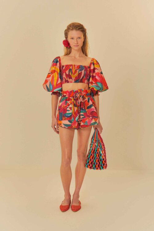 BLUSA LASTEX FLORAL ERIKA