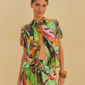 SHORT FOLHAGEM DE BANANA