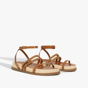 Papete Annete Sporty Couro Marrom