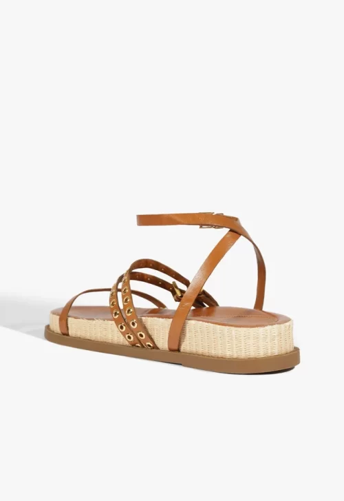 Papete Annete Sporty Couro Marrom - Image 3
