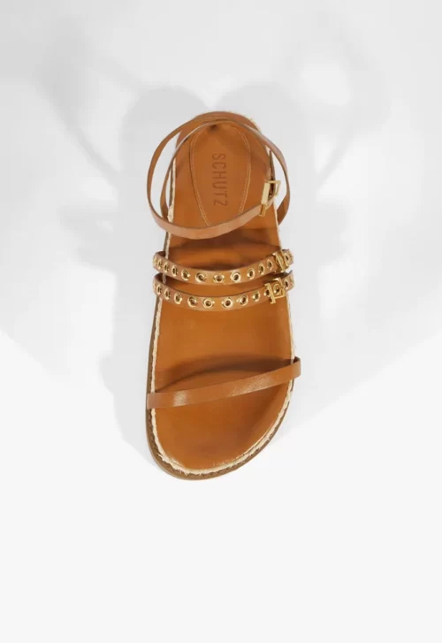 Papete Annete Sporty Couro Marrom - Image 4