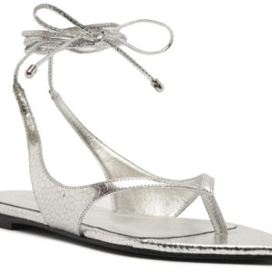 Rasteira Snake Metal Prata