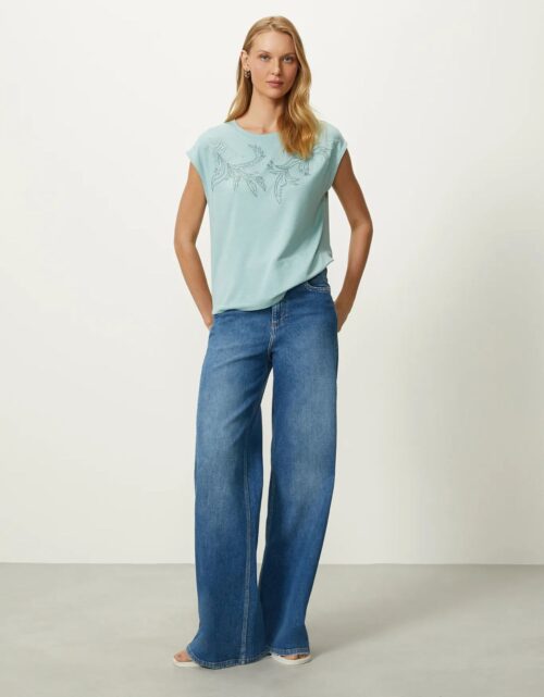T-shirt bordado folha verano - Image 3
