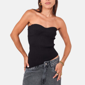 Blusa Assimétrica Tricô - preto