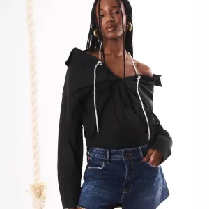 Short Jeans Denim Comfy Barra A Fio