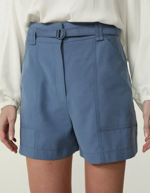 Shorts alfaiatado com cinto - Image 2