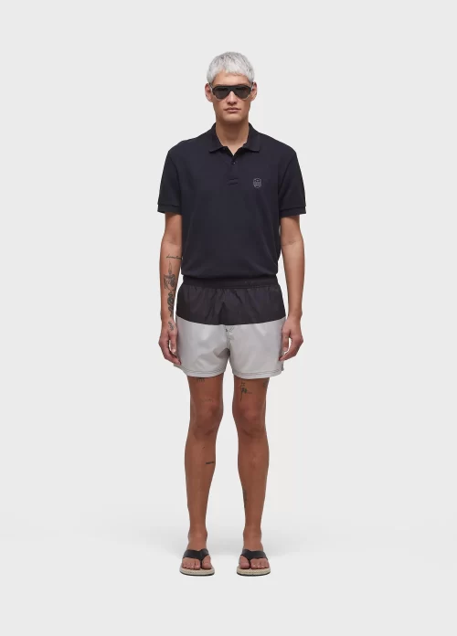 Beach short bicolor brasão