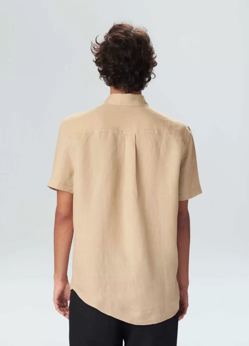 Camisa classic linen - caqui - Image 4
