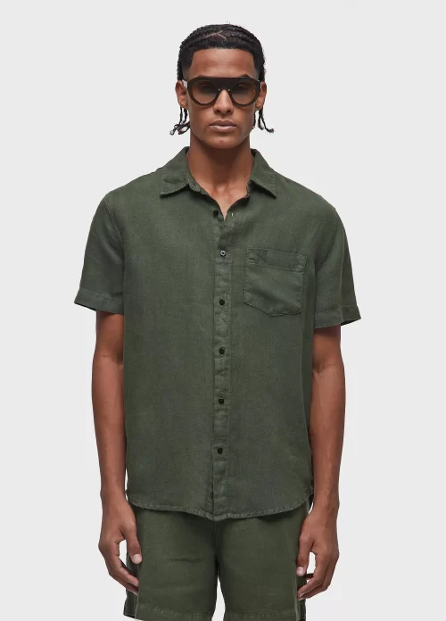 Camisa classic linen - verde palmeira
