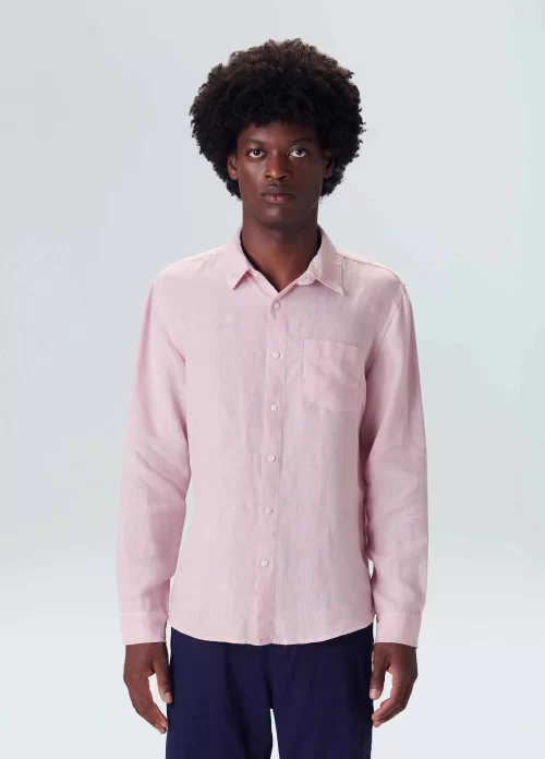 Camisa classic linen - rosa