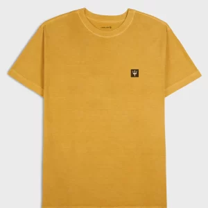 T-shirt stone tridente mini - amarelo sunset