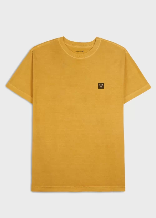 T-shirt stone tridente mini - amarelo sunset