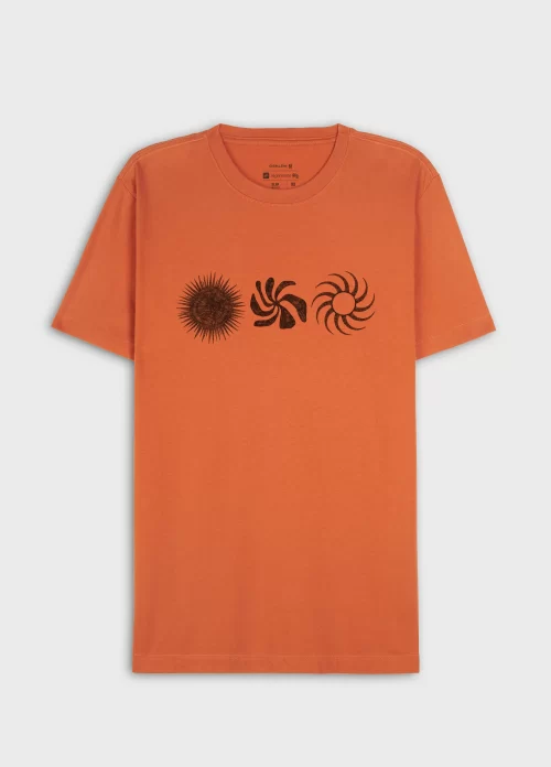 T-shirt vintage magic sun - laranja