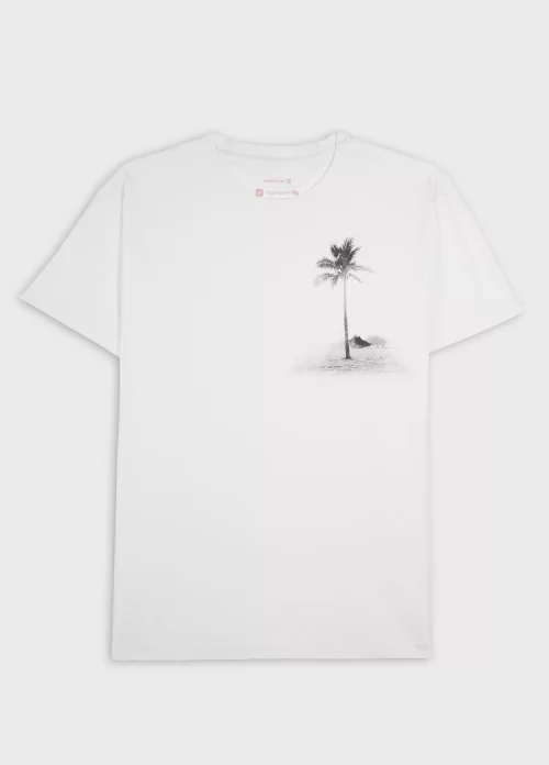 T-shirt stone rio postcard - branco