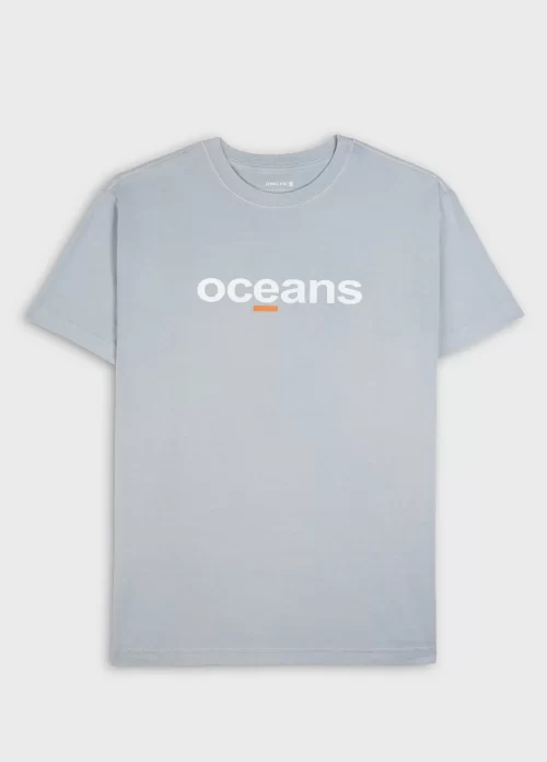 T-shirt stone oceans - azul claro