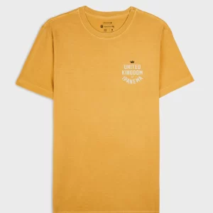 T-shirt stone uki college - amarelo sunset