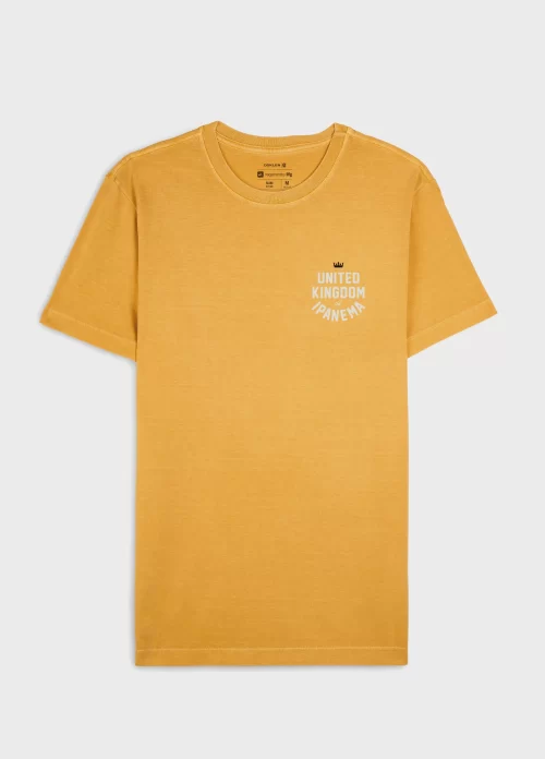 T-shirt stone uki college - amarelo sunset