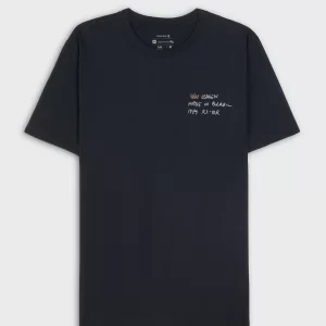T-shirt vintage little text - azul marinho