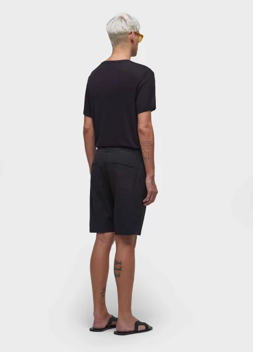 Bermuda alfaiataria basic linen - preto - Image 2