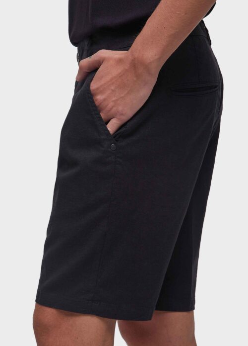Bermuda alfaiataria basic linen - preto - Image 4