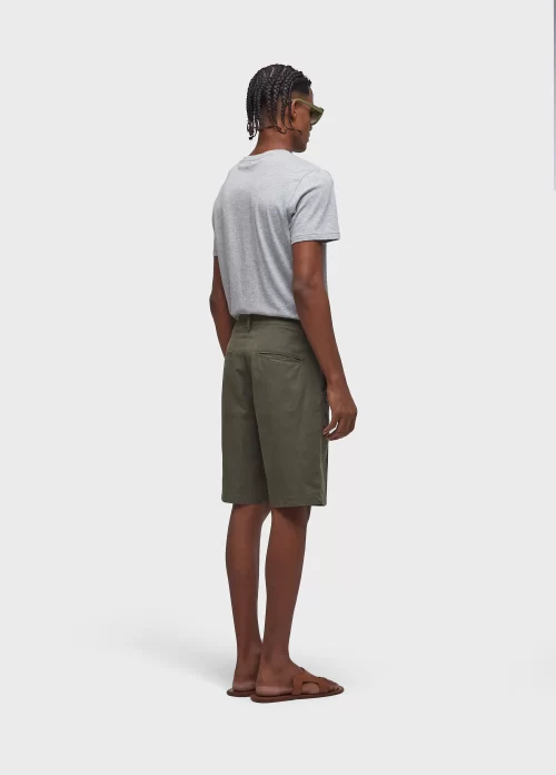 Bermuda alfaiataria basic linen - verde militar - Image 2