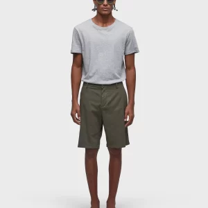 Bermuda alfaiataria basic linen - verde militar