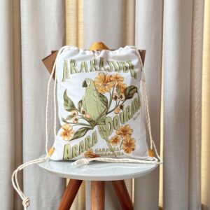 Bolsa Praiana Floral Ararajuba