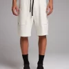 BERMUDA MALHÃO - OFF WHITE