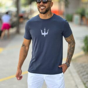 T-shirt vintage deep sea - azul marinho