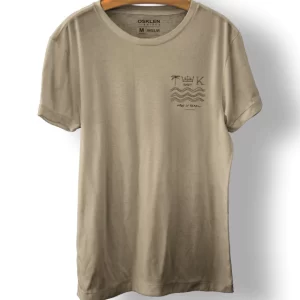 T-shirt stone brasão naive - palha