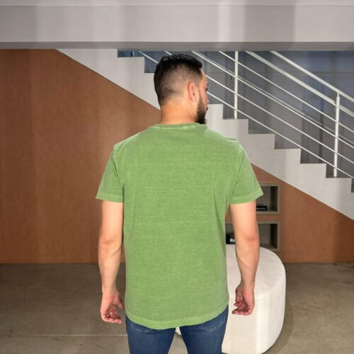 T-shirt stone palm sketches - verde - Imagem 2