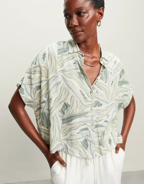 Camisa folhagem giz - Image 2