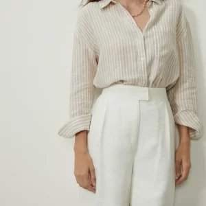 Bermuda Alfaiatada Cintura Alta - off white