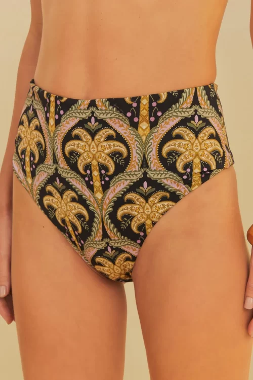 Biquíni Hotpants Argola Estampado Camafeu Tropical - Image 3