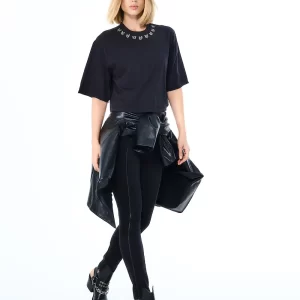 Calça Skinny Com Detalhes