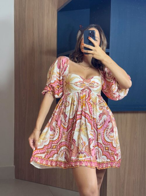 Vestido Curto Lenço Joia Tropical - Image 2