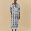 Vestido Manga Longa Estampado Antônia