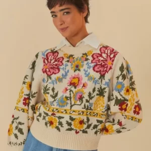 Suéter Tricot Jacquard Estampado Elisa